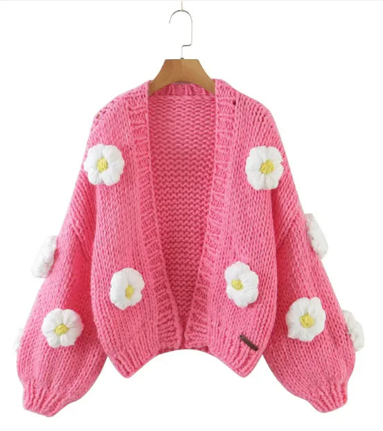 Cardigan Bordado à Mão