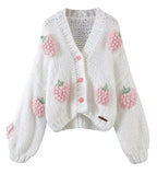 Cardigan Bordado à Mão