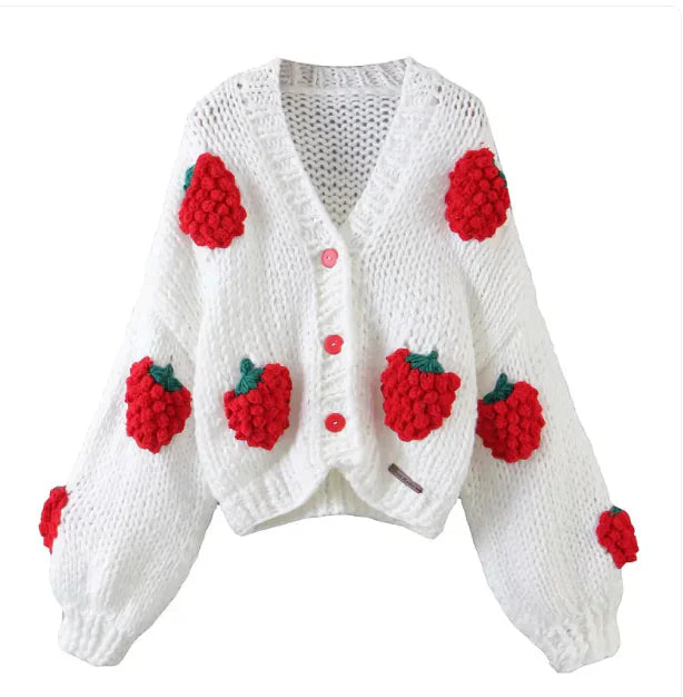 Cardigan Bordado à Mão